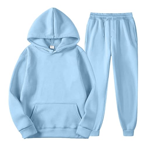 Kids Sweatsuit 2 Piece Tracksuit Hooded Sweatshirt and Jogger Sweatpants Set Unisex Sports Outfits for Boys Girls3