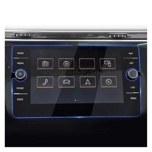 Film protection écran verre trempé pour VW T-ROC trajets sans reflets