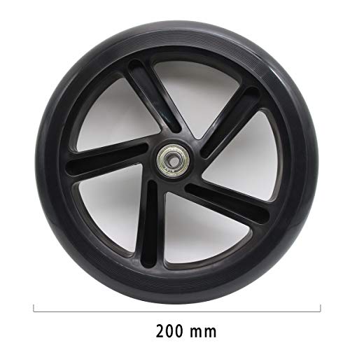 Z-First 2Pcs 200Mm Adult Scooter Wheels With Abec 9 Bearings For Razor And Adult Kick Scooters (Black) #TOP1