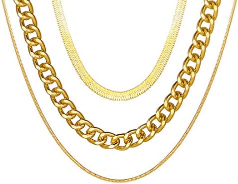 Prosy Punk Layered Snake Choker Collane Oro Spesso Chunky Twist Circle Collana Catena Gioielli Regolabili per Donne e Ragazze Prosy Punk Layered Snake Choker Collane Oro Spesso Chunky Twist Circle Collana Catena Gioielli Regolabili per Donne e Ragazze