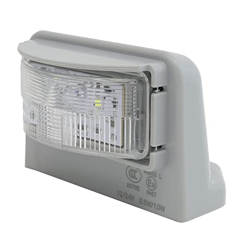DUNTUO LED License Plate Light for Trailer RVs Trucks Boat UTV ATV Lorry 12V 24V White Number Plate Lamp Trailer Light Waterproof License Tag Lights