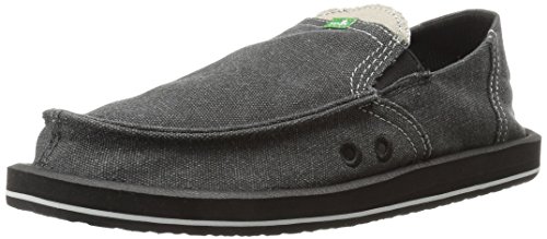 Sanuk Men's Pick Pocket Slip On, Charcoal, 10 M US