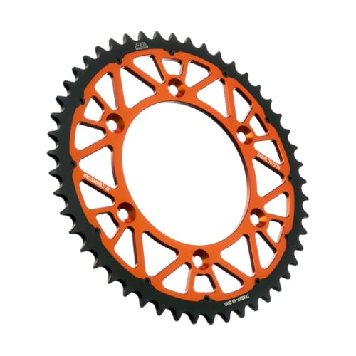 Kettenrad Twinstar 49Z Teilung 520 Orange idéal pour les sorties enduro