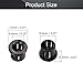 Fielect 50Pcs Cable Snap Bushing SK-10 Nylon Snap in Cable Hose Bushing Grommet Protector Black 10mm