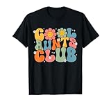Cool Aunts Club Groovy Retro Smile Aunt Auntie Mother's Day T-Shirt