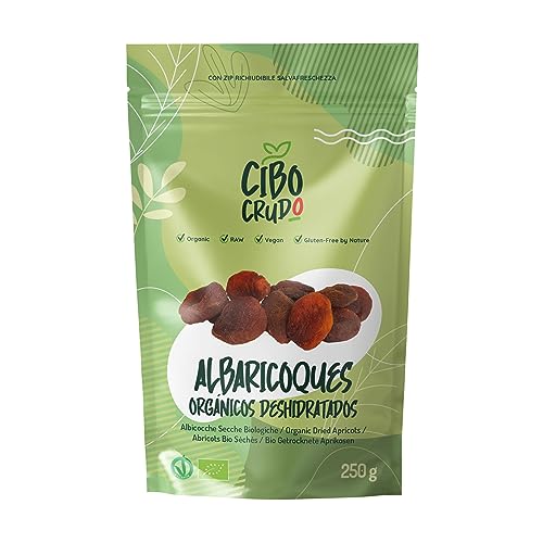 Albaricoques Secos Orgánicos - 250g. Albaricoque Seco Natural sin Azúcar Sulfurar y sin Hueso. Ecológicos sin Aditivos.