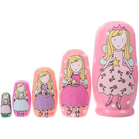 NUOBESTY Handmade Russian Nesting Dolls Set Cover