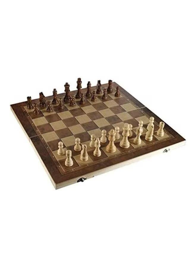 Detrend Wooden Chess Checkers And Backgammon Set