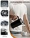 Electric Milk Frother, 4-in-1 Automatic Milk Frother and Steamer 11.8oz/350 ml, Hot and Cold Foam Maker, Milk steamer Warmer Heater Foamer for Coffee, Latte, Cappuccino, Matcha