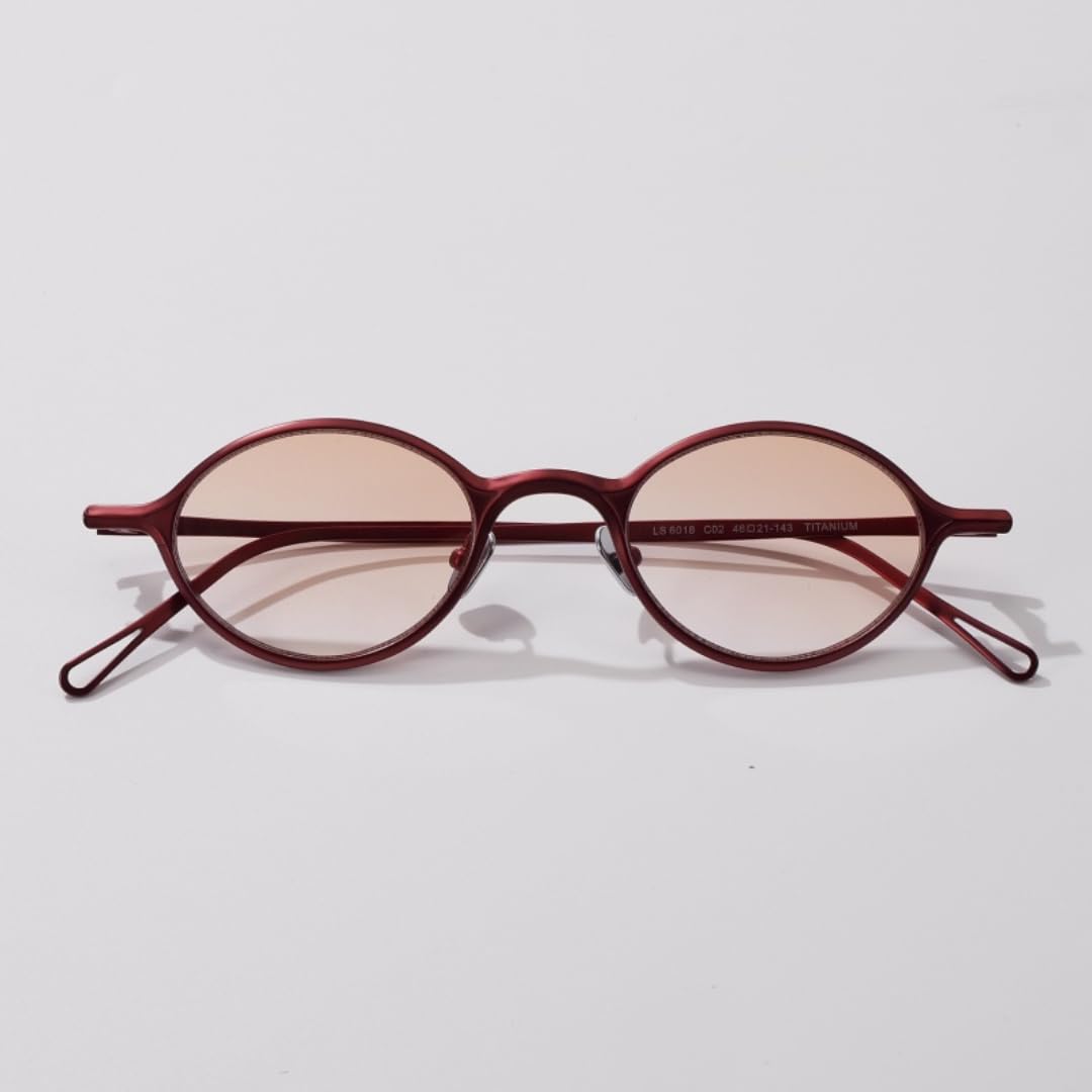 Lunettes de soleil ovales tendance pour hommes et femmes, en titane ultra-léger