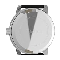 Timex Women's Easy Reader 25mm Watch – Silver-Tone Case White Dial with Black Leather Strap — image 5