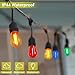 Sxminer 15 Pack S14 LED Bulbs Yellow Led String Light Bulbs 1W Plastic Shatterproof LED Replacement Bulb E26 Base Edison Decorative Bulb Outdoor String Light for Christmas Halloween Patio Party Decor