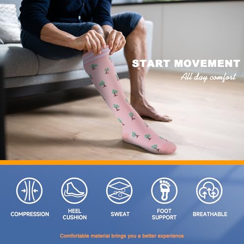 Image of bropite Compression Socks for Women &Men Circulation-Support Knee High Socks 20-30 mmhg-Best for Running,Medical,Nurse,Travel