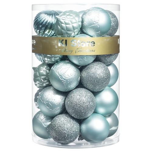image for KI Store Seaform Green Christmas Balls 34pcs 2.36-Inch Christmas Tree 