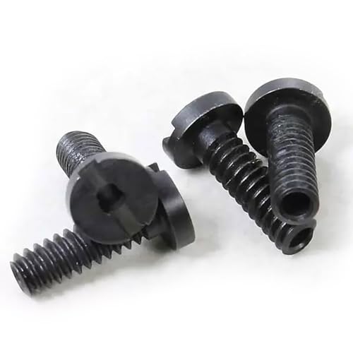 Chain Ring Bolt 1/4" Black Male Dia x .50" L 8-32 Thread – 10 Pack- Made in The USA