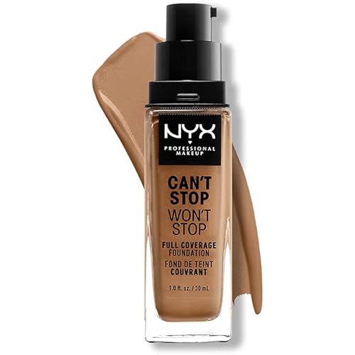 NYX PROFESSIONAL MAKEUP Can't Stop Won't Stop Foundation, 24h Full Coverage Matte Finish - Neutral Tan