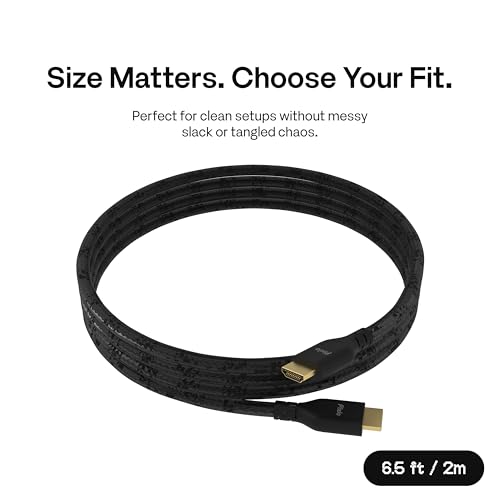 Image of Pixio 8K HDMI 2.1 Cable Ultra Certified Ultra High Speed 6FT 8K 60Hz 4K 120Hz Nylon Braided Gold Plated Connector Anti-Breakage HDR10+ dtsx eARC HDCP Dolby Compatible