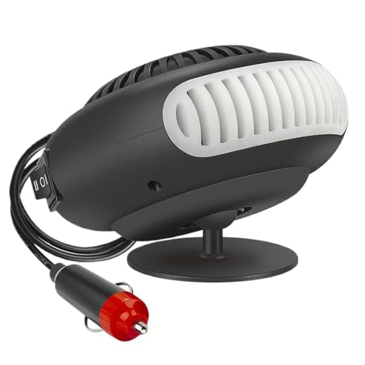 Yuemeuy Calentador Portátil para Coche, Calefacción Para Vehículos 12V/24V, Desempañador de Automotriz, para Conductores Viajeros Caravanas SUV Conducción de Larga Distancia Clima