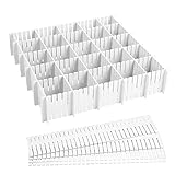 【Rejilla Ajustable】Cajones separadores cortada y combinada libremente,tamaño ajustable libremente para adaptarse a diferentes artículos pequeños, Se pueden cortar para adaptarse a cualquier tipo de cajón.