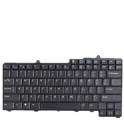 Clavier Dell Inspiron E1705 US de rechange - Touches noires pour PC portable Dell
