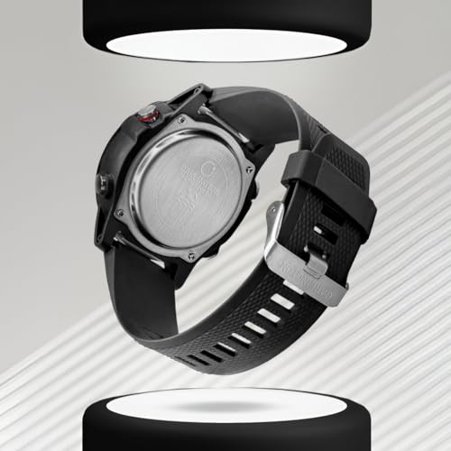Image of Carlington Velocity Series Analog-Digital Sports Watches for Men and Boys with Alarm, Stopwatch, Backlit Display, Dualtime, Silicone Rubber Strap, Water & Shock Resiatant - CT 8125