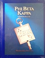 Phi Beta Kappa Membership Directory 2000 - Volume 2 Only B000UW46DU Book Cover