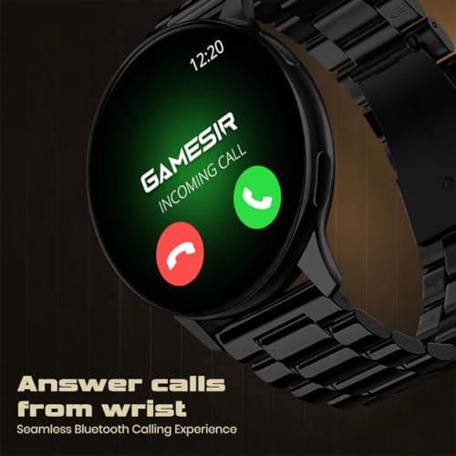 Image of GameSir Evo Vista Smartwatch, 1.39 inch HD Round Display, Bluetooth Calling, Heart Rate & SPO₂, 100+ Sports Modes, IP67, Long Battery Life for Men & Women (Matel Black)
