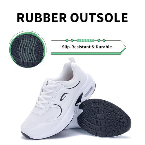 Womens Walking Shoes with Arch Support | Orthotic Sneakers for Plantar Fasciitis Foot Heel Pain Relief | Tennis Running Shoes US 6.5-11 5