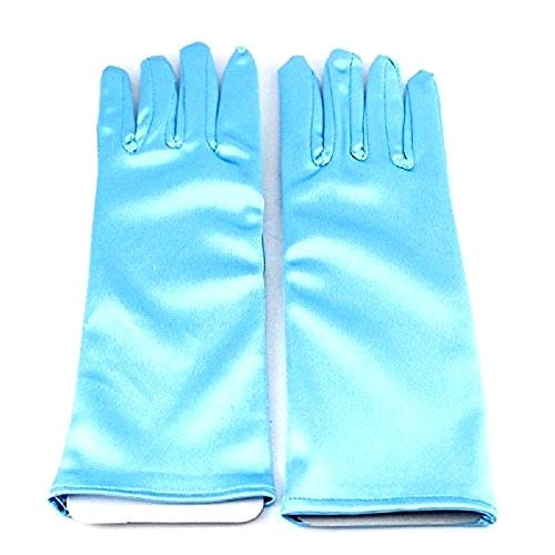 Inception Pro infinite - Handschuhe - Farbe Hellblau - Elsa Frozen - Mädchen - Karneval - Halloween Geschenkidee Weihnachten Geburtstag Party, blau, 6 - 10 anni