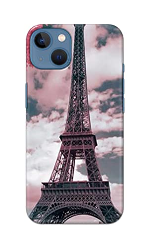 Image of Lovers Famous Place Eiffel Tower in Paris Hard Back Case Cover for Apple iPhone 13, A2633, A2482, A2631, A2634, A2635 Back Cover -(J5) VNS2227