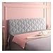 DFANCE Bettkopfteil Husse Bezug Staubdichte Dehnbare Kopfteilbezug,Einfarbig All-Inclusive Bedside Decoration Protector,waschbar Kopfteil für Betten Husse,Home Decor,Light Gray,1.9m