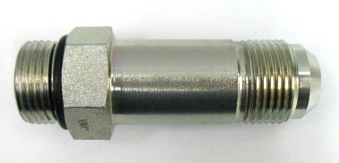 AF C5316-24-24 - 1-1/2 Male JIC (1-7/8''-12 Threads) x 1-1/2 Male O-Ring Boss (1-7/8''-12 Threads) - Straight Thread Connector Long