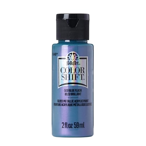 Image of FolkArt Color Shift Acrylic Paint in Assorted Colors (2 ounce), Blue Flash