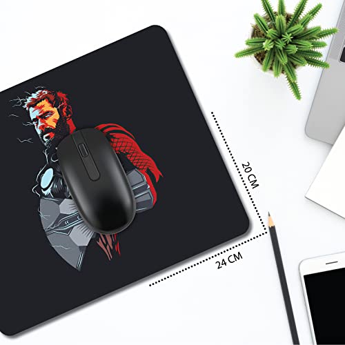 woopme® Anti Skid Super Heroes Designer Mouse Pad Compatible for Laptops and Computers Gaming Mousepad L x H 24 x 20 CMS - Image 2