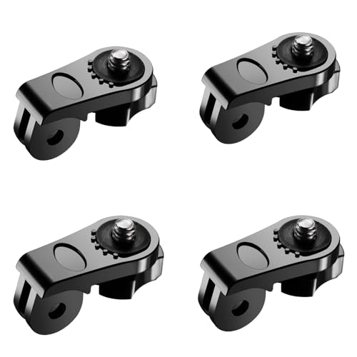 Image of Action Pro Conversion Block Head Connection Camera Mount Adapter, Compatible with GoPro 13 /12 /11 /10 /9 /8 /7 /6 /5 /4 /3+ /3, SJCAM, Yi, Eken & Other Action Cameras (Pack of 4)