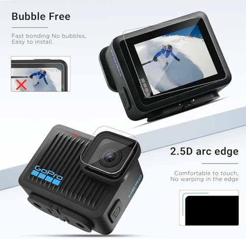 Image of M.G.R.J Tempered Glass Screen Protector for GoPro Hero 4K Action Camera (2 Pcs Set)