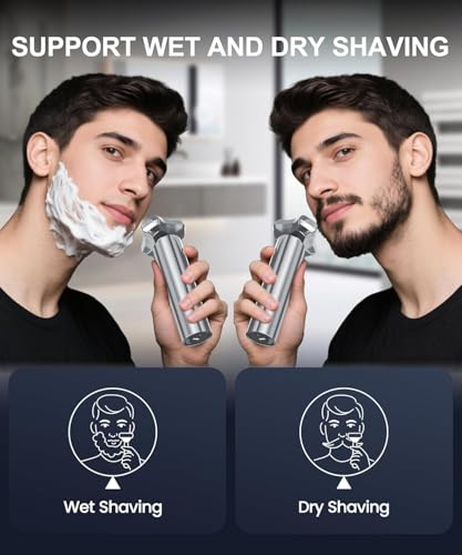 Image of Electric Razor for Men，10,000RPM High-Speed Motor, IPX8 Waterproof, 𝐔𝐩𝐠𝐫𝐚𝐝𝐞𝐝 𝐂𝐮𝐫𝐯𝐞𝐝 𝐑𝐚𝐳𝐨𝐫 𝐅𝐨𝐢𝐥， Quick Charge & Travel Lock，Gifts for Men Husband Father