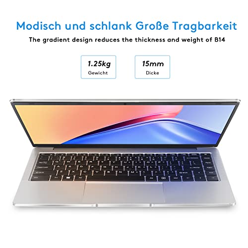 Auusda Laptop 8GB DDR4 256GB SSD Win 11Pro Intel Celeron J4105 PC (Up to 2.8Ghz), 14.1 Inch Notebook with Mini HDMI, USB-Ax2, Micro SD Card Slot, Camera, Windows 11 Pro, 3TB Storage Upgrades – Bild 5