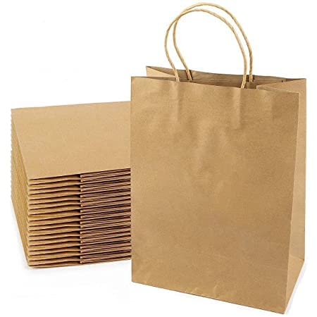 RAGINI V Paper Bags (Brown, 16x12x5 Inch) 60 pcs (5 dozens) -Shopping Merchandise Carry Bags, Gift Bag, Recylable eco Friendly Paper Bag