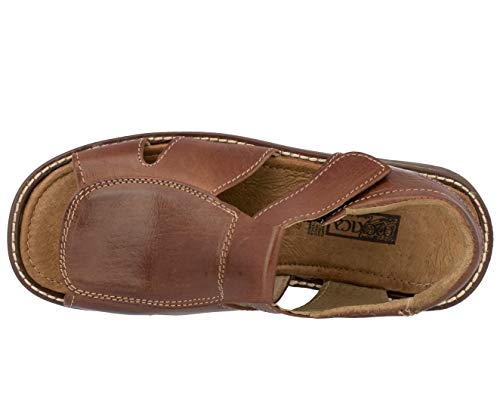 Cowboy Professional Men's Leather Sandals Authentic Cognac Mexican Huaraches, Fisherman Sandals Open Toe4