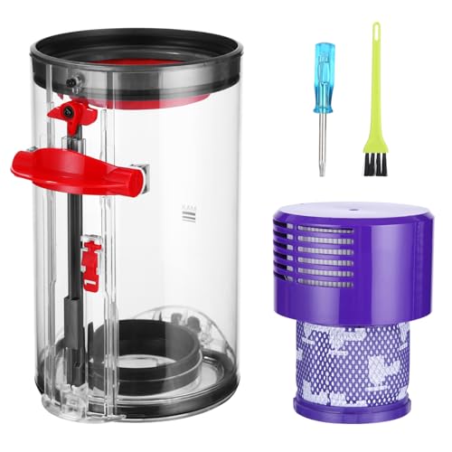 Contenedor y Filtro para Dyson V10 SV12,Cubo Basura para Dyson V10 SV12
