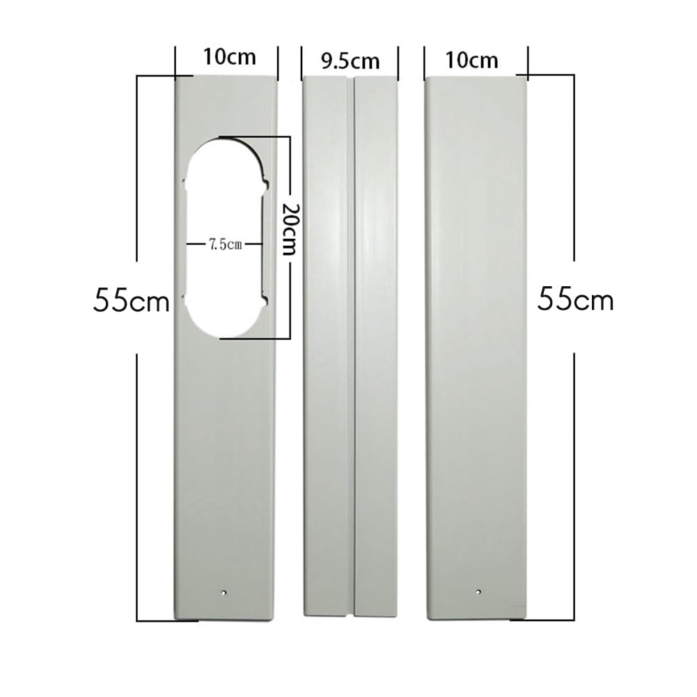 3PCS regolabile portatile finestra kit piastra per condizionatore d'aria pezzi di ricambio condizionatore d'aria fissaggio finestra - 55 cm