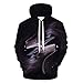 Produktbild Star source Zwei Wölfe lässig Hoodies Straße kreative Print Hoodies Männer Sport Hoodies @ XL_Lucky