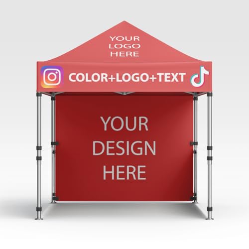 Canvas Bubble Custom Canopy Tent 10x10 ft Pop-Up Packages for Outdoor and Trade Show Events | Personalize with Your Branding, Messaging, and Logos for Effective Business Advertising (Option-C)