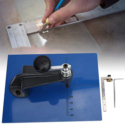 Glass Circle Cutter, Gear Glass Cutters Tools, Professional Round Steel Cutter Tool with 2pcs Accessories - Image 3