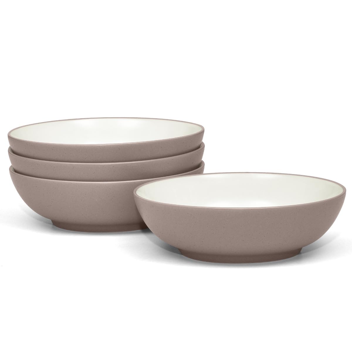 NoritakeColorwave Clay Set of 4 Coupe Cereal Bowls, 7", 27 oz.