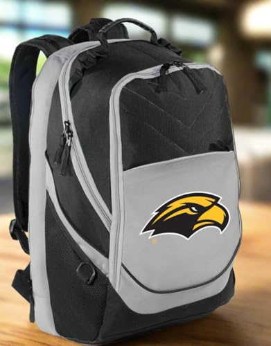 Image of Broad Bay Southern Miss Backpack | Official USM Golden Eagles Logo, Padded Laptop Computer Section, Premium 600 Denier Nylon Fabric