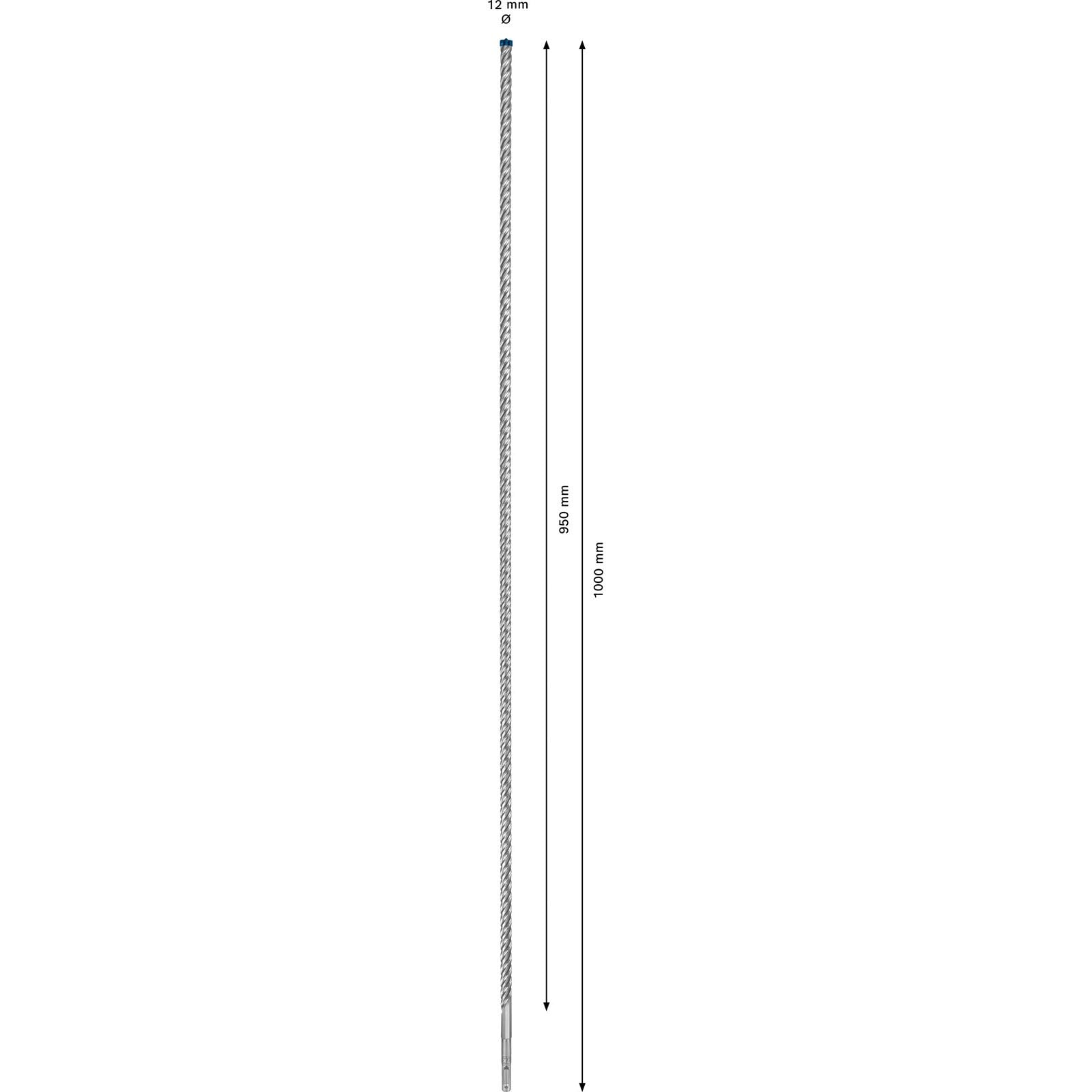 Bosch Accessories EXPERT SDS plus-7X 2608900115 - Broca para martillo perforador, 1 pieza, 12,00 mm, longitud total 1000 mm