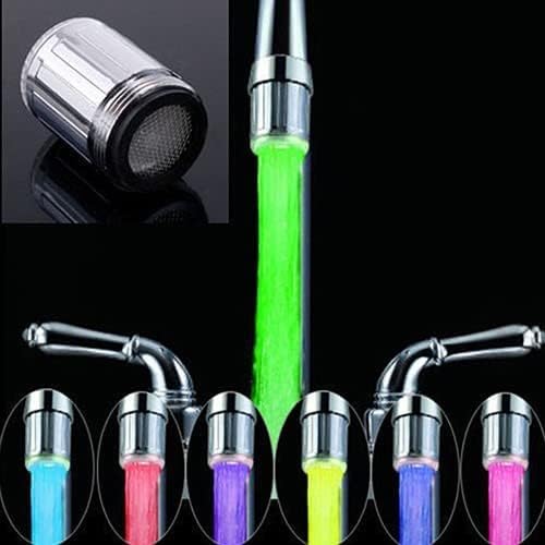 DHARMIK V ENTERPRISE Products Color LED Light Changing Glow Temperature Sensor Shower Stream Water Faucet Tap for Kitchen Bathroom