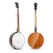 Vangoa Banjo 5 String Full Size Banjos Set with Resonator, Remo Head, Beginner Banjo Kit with Closed Back, Premium Accessories for Adults, Teenager